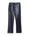 Max Mara Coating Effect Casual Pants In Black