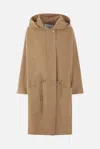 Max Mara Camel Virgin Wool Blend Miele Coat