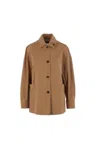Max Mara Cotton Jacket With Buttoned Cuffs And Collar