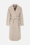 Max Mara Women's Beige Double-breasted Coat In Neutral