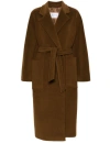 Max Mara Long-sleeved Coat In Brown