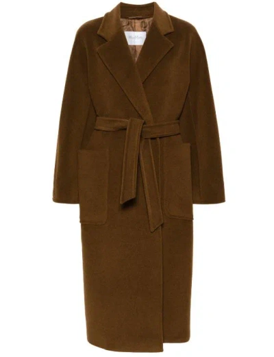 Max Mara Coats In Brown