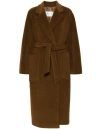 Max Mara Long-sleeved Coat In Brown
