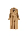 Max Mara Coats In Gold