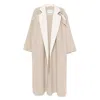 Max Mara Wool Blend Coat Lapel Contrasting
