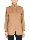 Max Mara "peonies" Jacket In Beige
