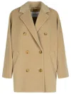 Max Mara Iconic 01801 Wool And Cashmere Coat In Beige