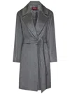 Max Mara Maxmara Studio Pazzo Coat In Grey