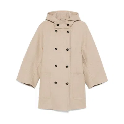 Max Mara Coats In Beige