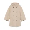 Max Mara Long-sleeved Coat In Beige