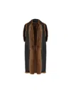 Max Mara Double-sided Wool Vest Coat In Black