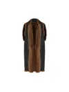 Max Mara Double-sided Wool Vest Coat In Black