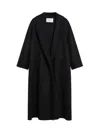 Max Mara Iconic Ludmilla Cashmere Coat With Kimono Sleeves In Black