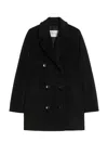 Max Mara Woman Overcoat Black Size 0 Virgin Wool In Black