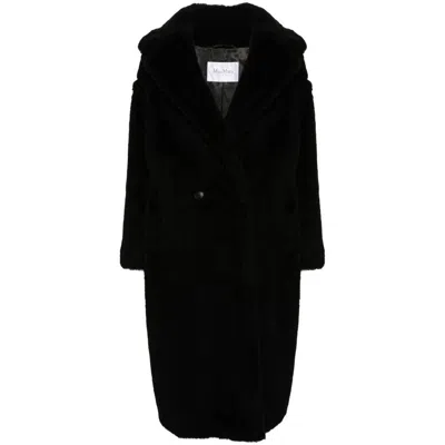 Max Mara Teddy Bear Coat In Black