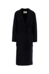 Max Mara Cappot-giacc.in Maglia In Blue