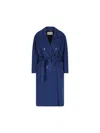 Max Mara Coats In Blue