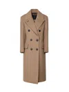 Max Mara Certo Coat In Cashmere Blend In Brown