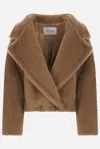 Max Mara Gardone Camel Hair And Silk Teddy Coat In Brown