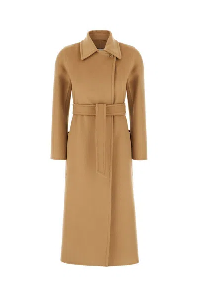 Max Mara Coats In Brown