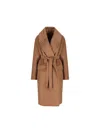 Max Mara Camel Wool Coat In Brown