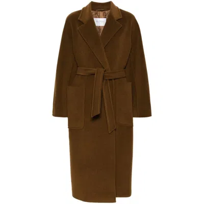 Max Mara Coats In Brown