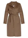 Max Mara Cashmere Coat Lilia In Brown