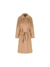 Max Mara Manuela Camel Coat In Brown