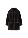 Max Mara Reversible Coat In Brown