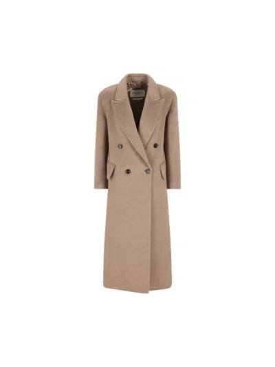 Max Mara Coats In Brown