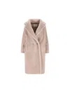 Max Mara Beige Tedgirl Teddy Bear Icon Coat Coat In Brown