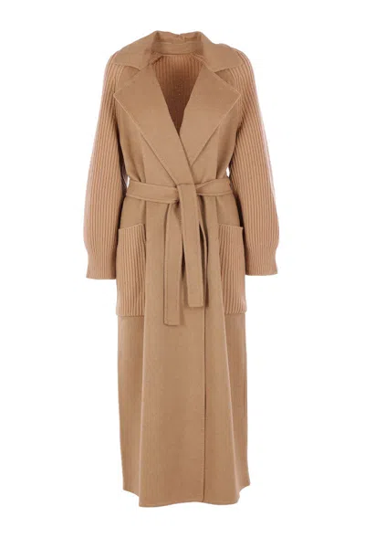 Max Mara Coats In Brown