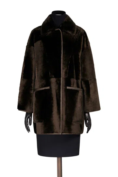 Max Mara Coats In Brown