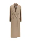 Max Mara Harmony12 Doublebreasted Coat In Brown