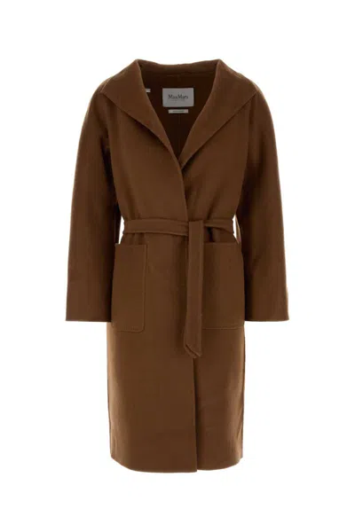 Max Mara Coats In Brown