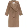 Max Mara Attuale Coat In Brown