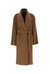 Max Mara Biscuit Cashmere Blend Oversize Coat In Brown