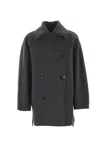 Max Mara Oversized Wool And Cashmere Coat In Grey