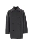 Max Mara Oversized Wool And Cashmere Coat In Grey