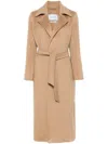 Max Mara Cashmere Dressing Gown Coat Coats Beige In Brown