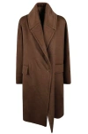 Max Mara Wool Blend Coats In Black
