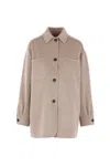 Max Mara Relaxed Fit Jacket Front Pockets In Multi