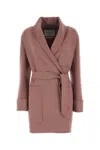 Max Mara Belted Jacket In Neutral