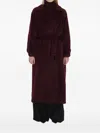 Max Mara Lpaca-blend Oversized Long Coat In Red