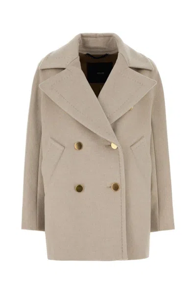 Max Mara Coats In Tortora