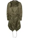 Max Mara Tambuto Jacket In Verde Kaki