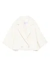Max Mara Galea Wool-cashmere Double-breasted Short Coat In White