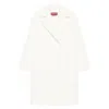 Max Mara Double-breasted Coat In White