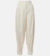 Max Mara Coccole Cotton Pants In White