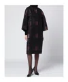 Max Mara Cocoon Coat In Black